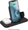 Alt View Zoom 12. mophie - 3-in-1 15W Fast Charge Wireless Charging Stand for iPhone, Apple Watch, and AirPods/AirPods Pro - Black.