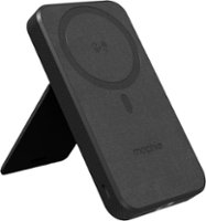 mophie - Snap+ Powerstation Stand 10,000 mAh Portable Charger with MagSafe Compatibility - Black - Front_Zoom