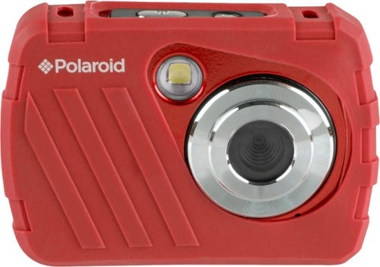 Front. Polaroid - 16MP Waterproof Digital Camera - Red.