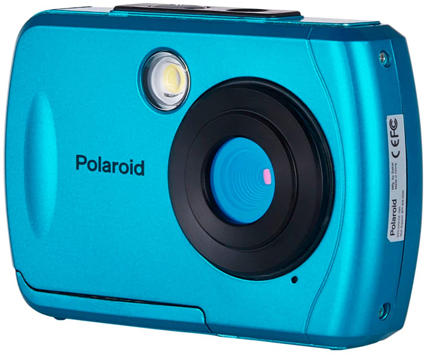 Left. Polaroid - 16MP Waterproof Digital Camera - Teal.