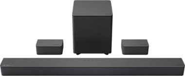 VIZIO - 5.1-Channel M-Series Premium Sound Bar with Wireless Subwoofer, Dolby Atmos and DTS:X - Dark Charcoal - Front_Zoom