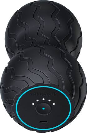 Front. Therabody - Wave Duo Vibrating Massage Device - Black.