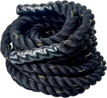 Tru Grit - Battle Ropes - 50' - 40LB - Black - Front_Zoom