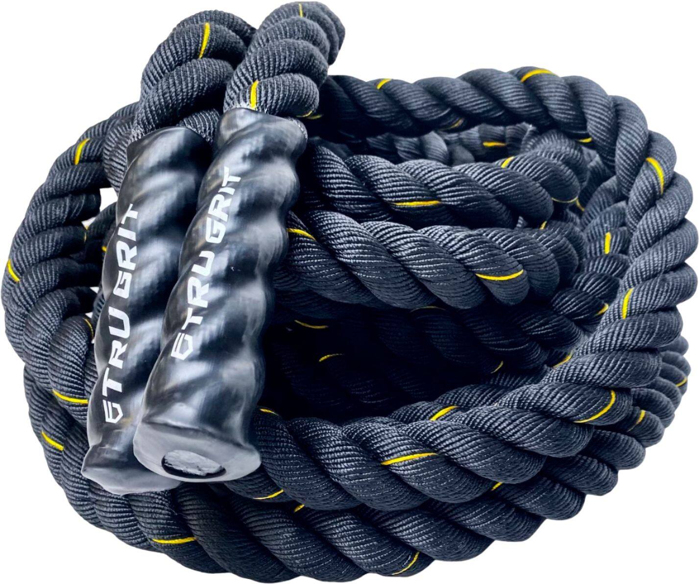 Front. Tru Grit - Battle Ropes - 40' - 32lb - Black.