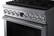 Alt View 12. Dacor - Transitional 5.9 Cu. Ft. Self-Cleaning Freestanding Gas Convection Range with 6 burners, Liquid Propane Convertible - Silver Stainless Steel.