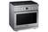 Left. Dacor - Transitional 5.9 Cu. Ft. Self-Cleaning Freestanding Gas Convection Range with 6 burners, Liquid Propane Convertible - Silver Stainless Steel.