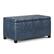 Front. Simpli Home - Dover Storage Ottoman Bench - Denim Blue.
