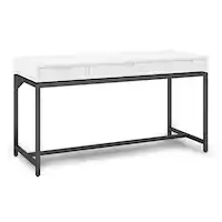 Simpli Home - Banting Mid Century Desk - White - Front_Zoom