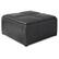 Front. Simpli Home - Avalon Square Coffee Table Storage Ottoman - Distressed Black.