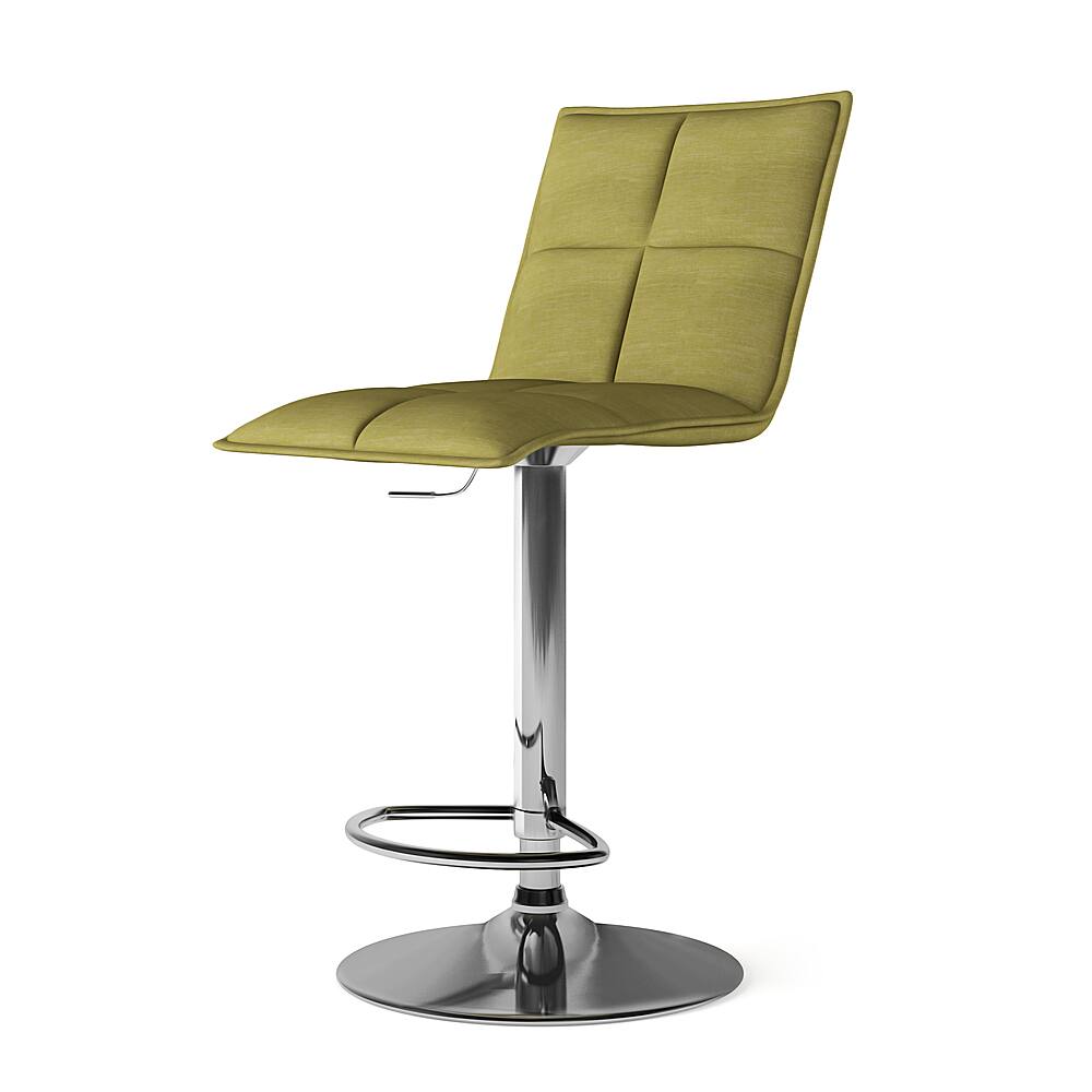 Angle View: Simpli Home - Nadia Adjustable Bar Stool - Acid Green