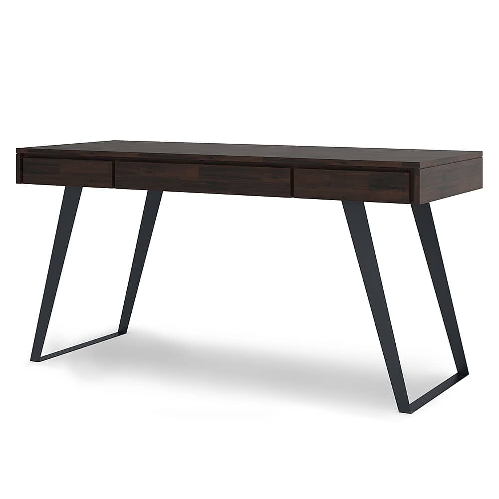 Angle View: Simpli Home - Lowry Desk - Distressed Hickory Brown