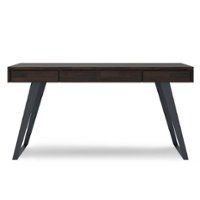Simpli Home - Lowry Desk - Distressed Hickory Brown - Front_Zoom