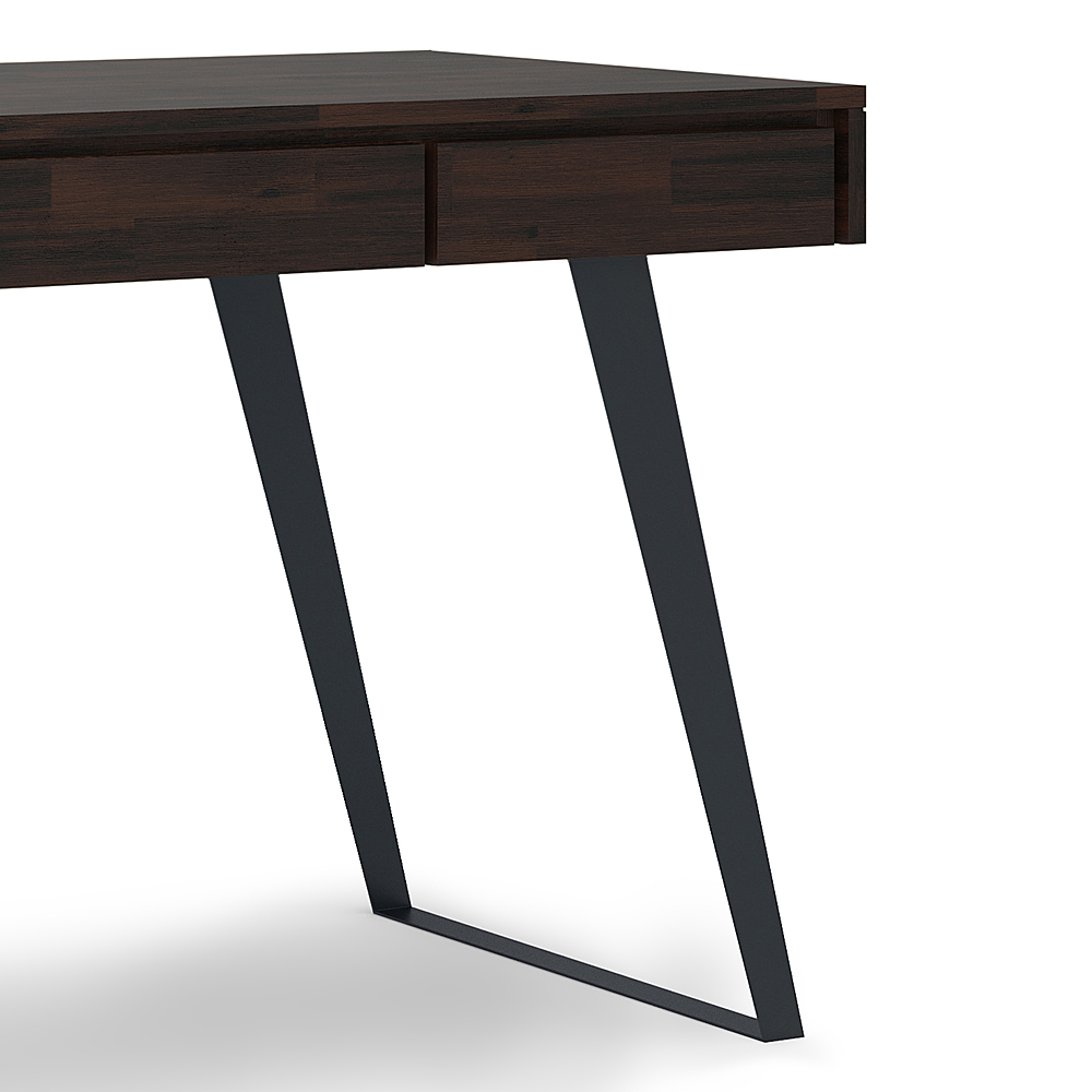 Simpli Home - Lowry Small Desk - Distressed Charcoal Brown