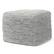 Angle. Simpli Home - Fredrik Square Pouf - Cream.