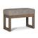 Front. Simpli Home - Milltown Footstool Small Ottoman Bench - Distressed Grey Taupe.