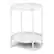 Angle. Simpli Home - Monet Industrial 17 inch Wide Metal Metal End Table in White - White.