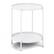 Front. Simpli Home - Monet Industrial 17 inch Wide Metal Metal End Table in White - White.