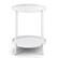 Alt View 11. Simpli Home - Monet Industrial 17 inch Wide Metal Metal End Table in White - White.