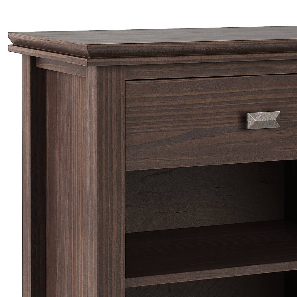 Alt View 13. Simpli Home - Night Stand, Bedside table - Warm Walnut Brown.