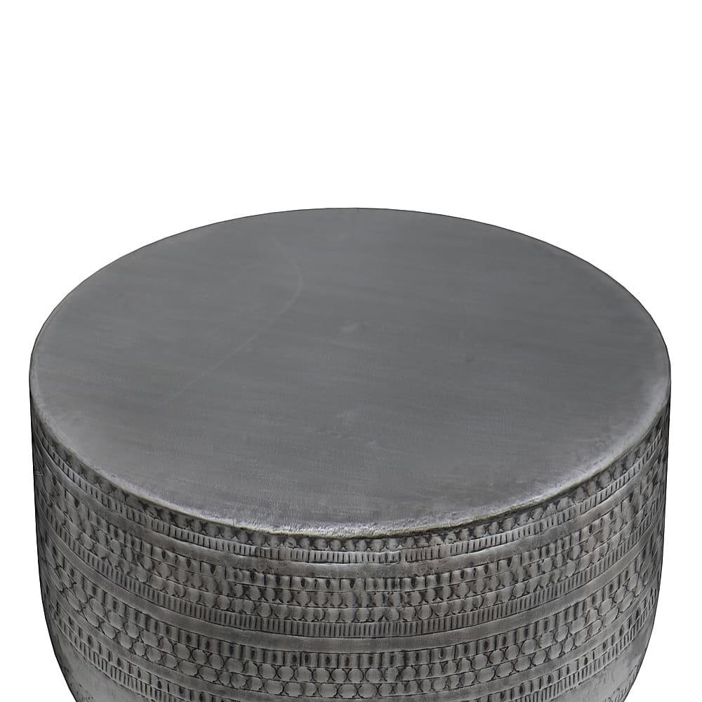 Alt View 13. Simpli Home - Johnsen Metal Coffee Table - Antique Silver.