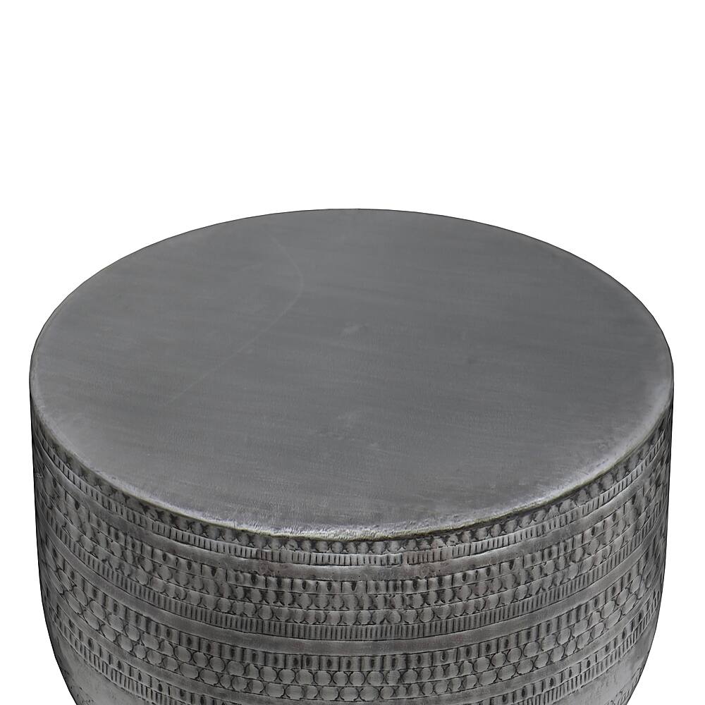 Alt View 13. Simpli Home - Johnsen Metal Coffee Table - Antique Silver.