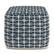 Alt View 13. Simpli Home - Noreen Square Pouf - Dark Blue and White.