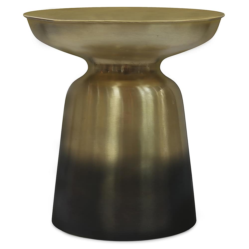 Angle View: Simpli Home - Toby Metal Accent Table - Gold/Black Ombre