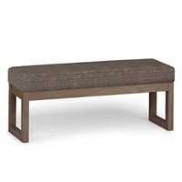 Simpli Home - Milltown Large Ottoman Bench - Mink Brown - Front_Zoom