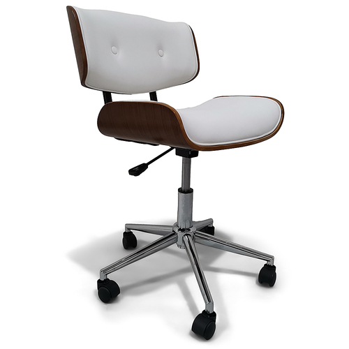 Simpli Home - Dax Bentwood Office Chair - White