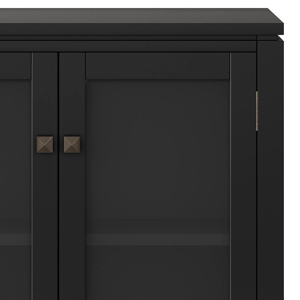 Alt View 13. Simpli Home - Cosmopolitan Low Storage Cabinet - Black.