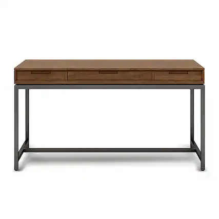 Simpli Home - Banting Mid Century Desk - Medium Saddle Brown