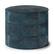 Angle Zoom. Simpli Home - Connor Round Pouf - Distressed Teal Blue.