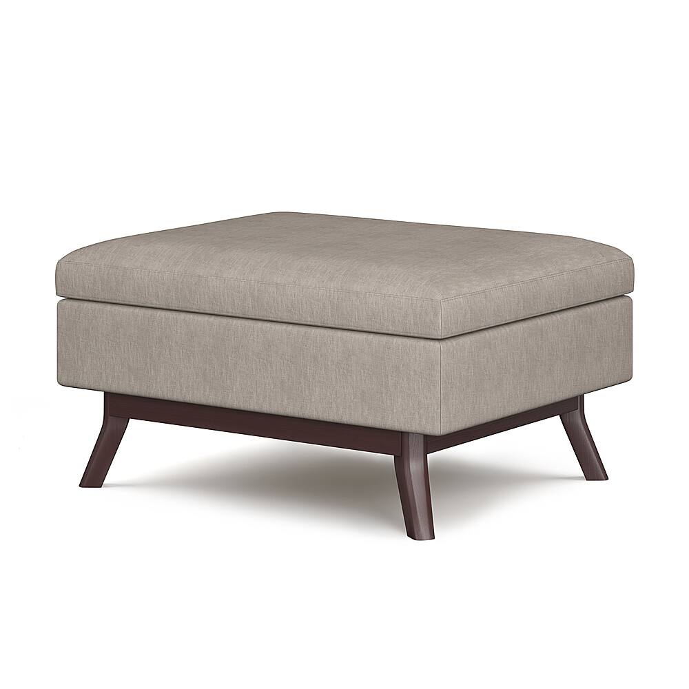 Simpli Home Owen Coffee Table Storage Ottoman Natural AXCOT267SNL