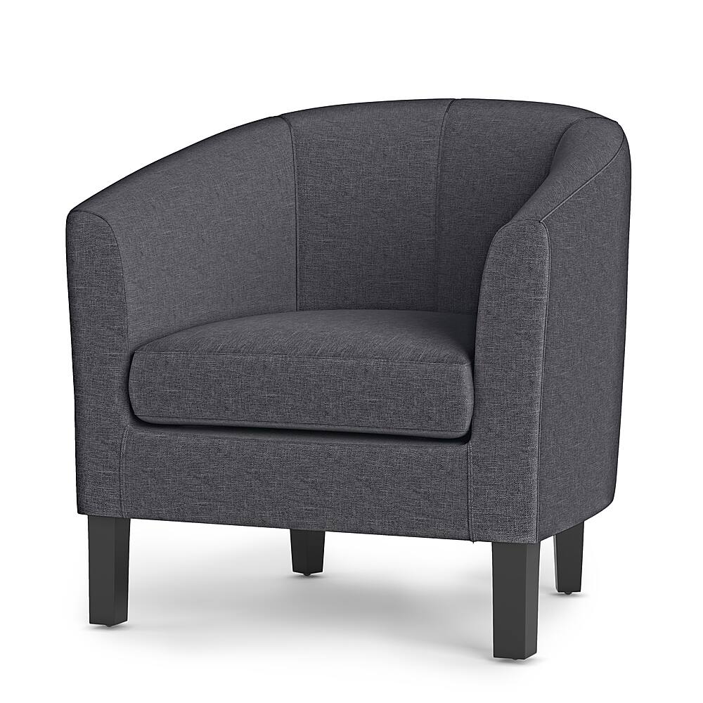 Angle View: Simpli Home - Austin 30 inch Wide Transitional Tub Chair - Slate Grey