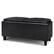 Angle. Simpli Home - Avalon 2 Tray Storage Ottoman - Midnight Black.