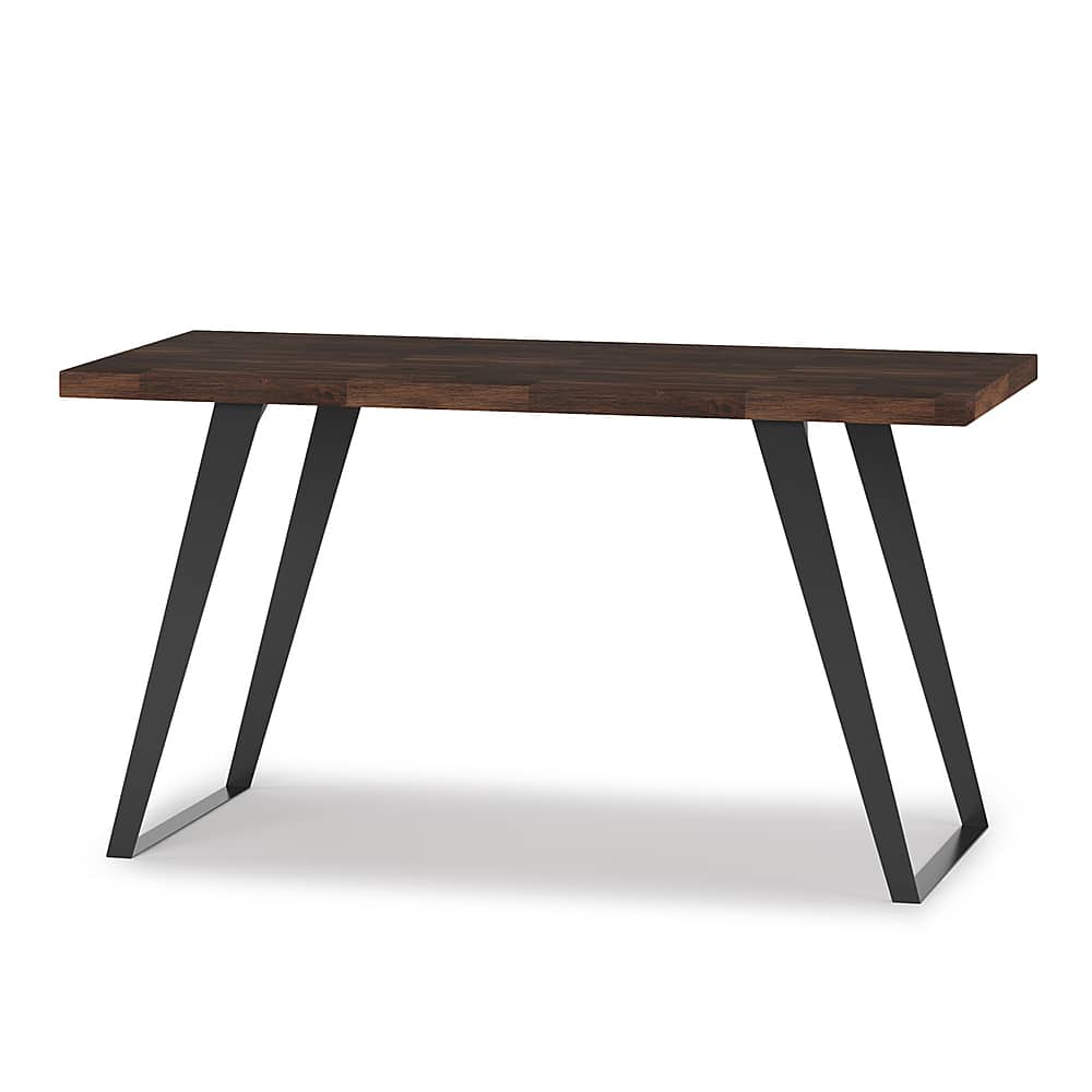 Angle View: Simpli Home - Lowry Flat Top Desk - Distressed Charcoal Brown