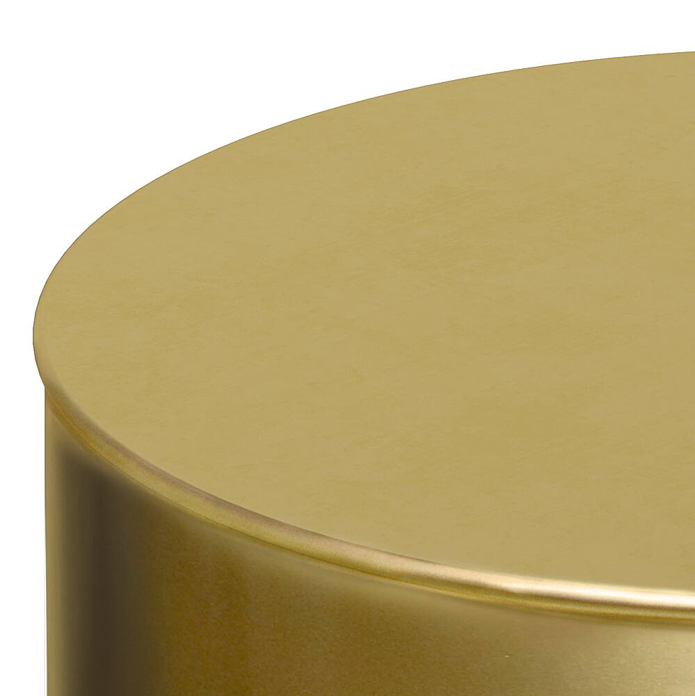 Alt View 13. Simpli Home - Curtis Metal Cylinder Accent Table - Ombre Black/ Gold.
