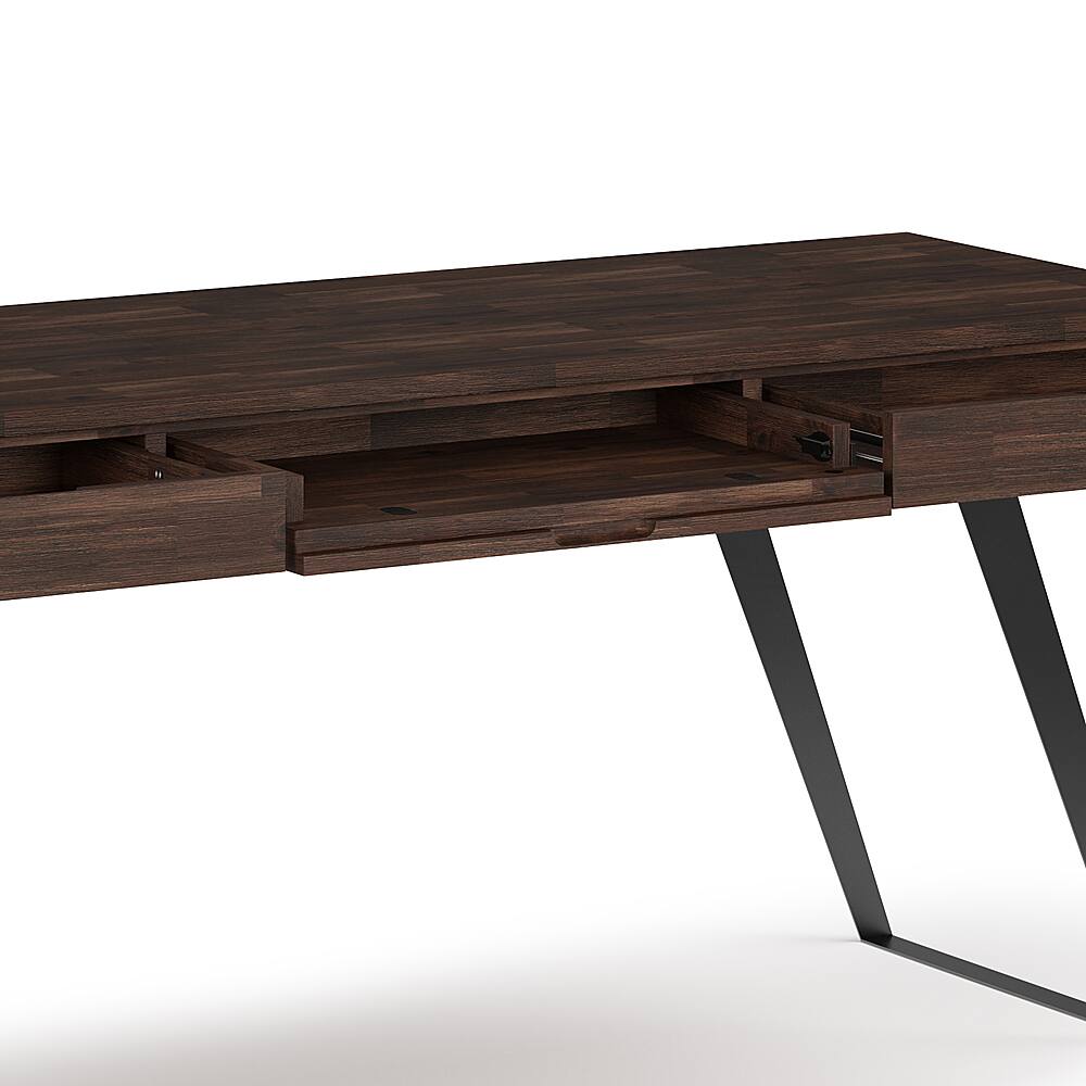 Alt View 13. Simpli Home - Lowry Large Desk - Distressed Charcoal Brown.