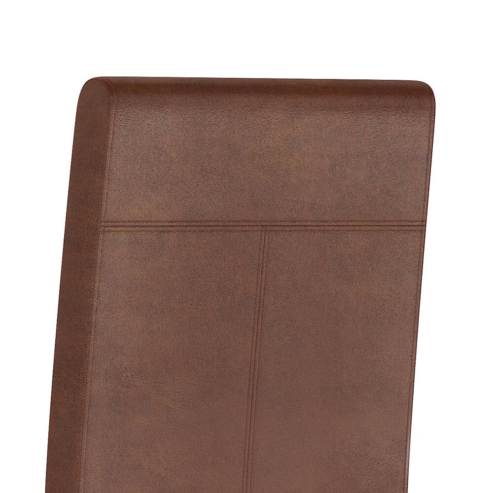 Alt View 13. Simpli Home - Acadian Parson Dining Chair (Set of 2) - Distressed Saddle Brown.