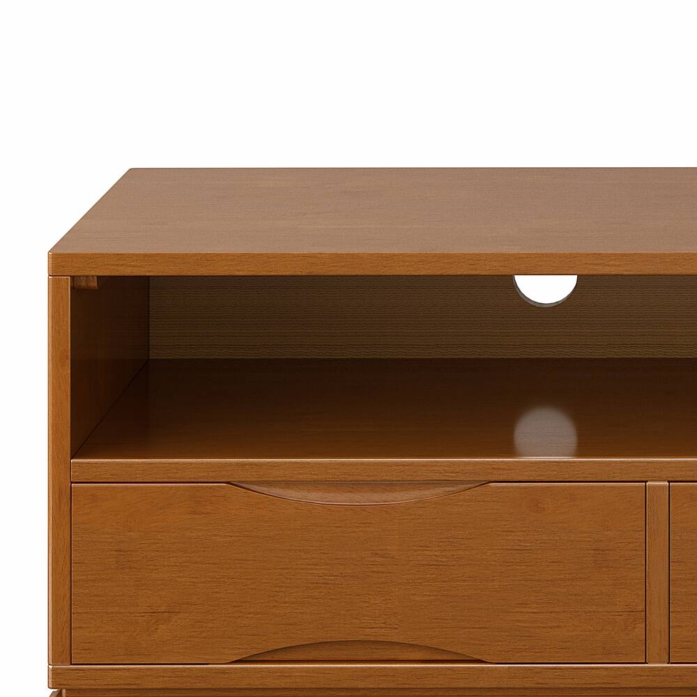 Alt View 13. Simpli Home - Harper TV Media Stand - Teak Brown.