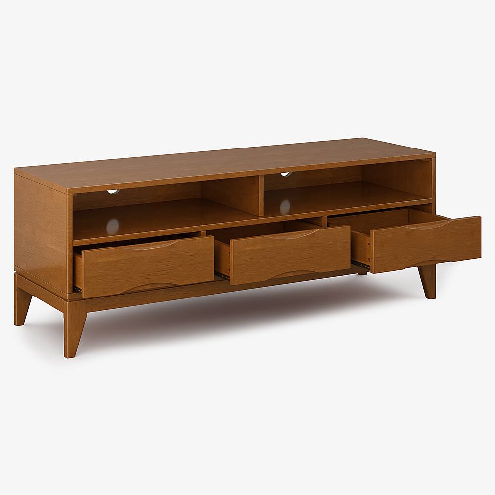 Alt View 35. Simpli Home - Harper TV Media Stand - Teak Brown.
