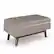 Front. Simpli Home - Owen Small Rectangular Storage Ottoman - Distressed Grey Taupe.