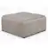 Angle. Simpli Home - Avalon Square Coffee Table Storage Ottoman - Distressed Grey Taupe.