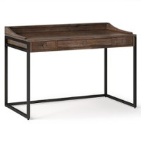 Simpli Home - Ralston Small Desk - Rustic Natural Aged Brown - Front_Zoom