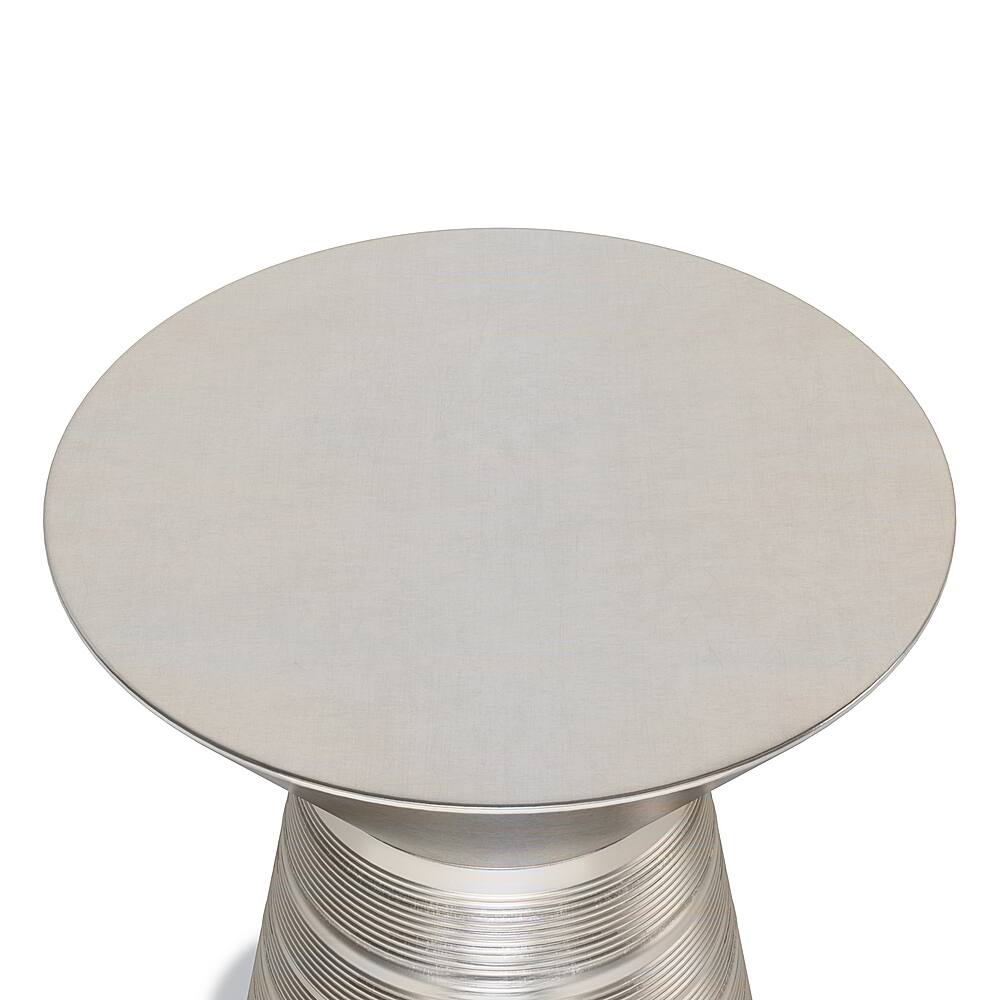 Alt View 12. Simpli Home - Sheridan Metal Accent Table - Antique Silver.