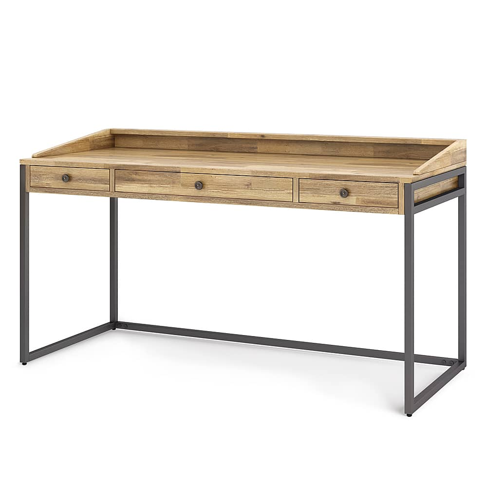 Angle View: Simpli Home - Ralston Desk - Distressed Golden Wheat