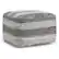Front. Simpli Home - Clay Square Pouf - Grey Melange.