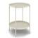 Front. Simpli Home - Monet Industrial 17 inch Wide Metal Metal End Table in Cream - Cream.