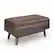 Front. Simpli Home - Owen Small Rectangular Storage Ottoman - Distressed Chestnut Brown.