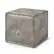 Angle. Simpli Home - Brody Square Pouf - Distressed Grey.